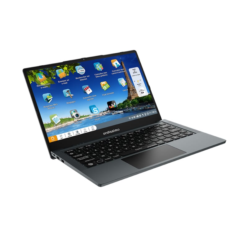 PC portable Ordissimo Agathe 4 14 1 Intel® Pentium® 4 Go RAM SSD acier - vue 2