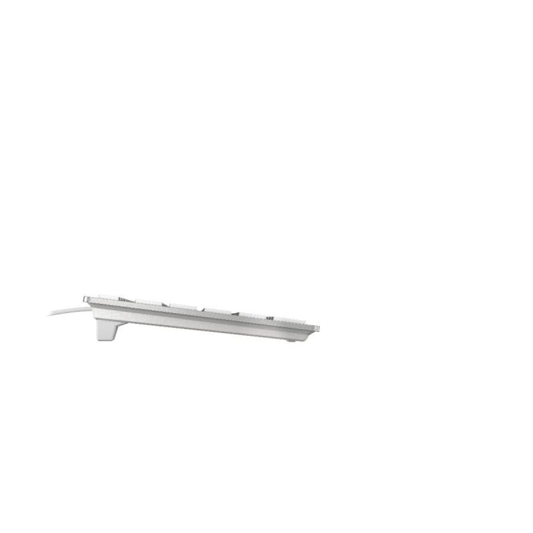 CHERRY KC 6000 SLIM FOR MAC Teclado con cable para Mac, blanco/plateado, USB, QWERTY - ES