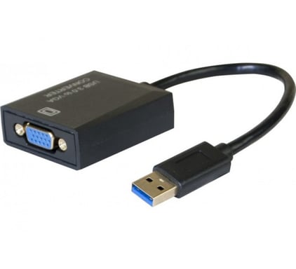 Hypertec 304901-HY Adaptador gráfico USB 1920 x 1080 Pixeles Negro