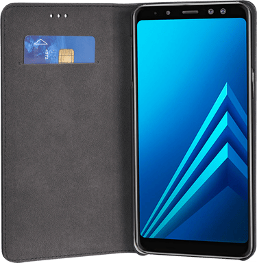 Folio pour Samsung Galaxy J6 Stand Fonction Stand Noir - Circuit court européen Bigben