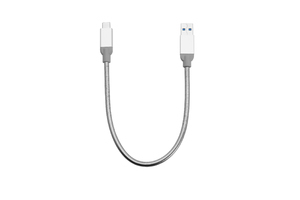 Verbatim Cable de carga y sincronización de acero inoxidable USB-C a USB-A USB 3.1 GEN 2 30 cm