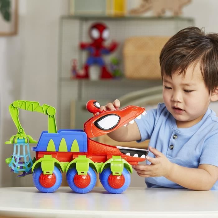 Spidey Véhicule Dino-Webs avec jouets Spider-Man, a partir de 3 ans, Spidey et ses Amis Extraordinaires - Neuf