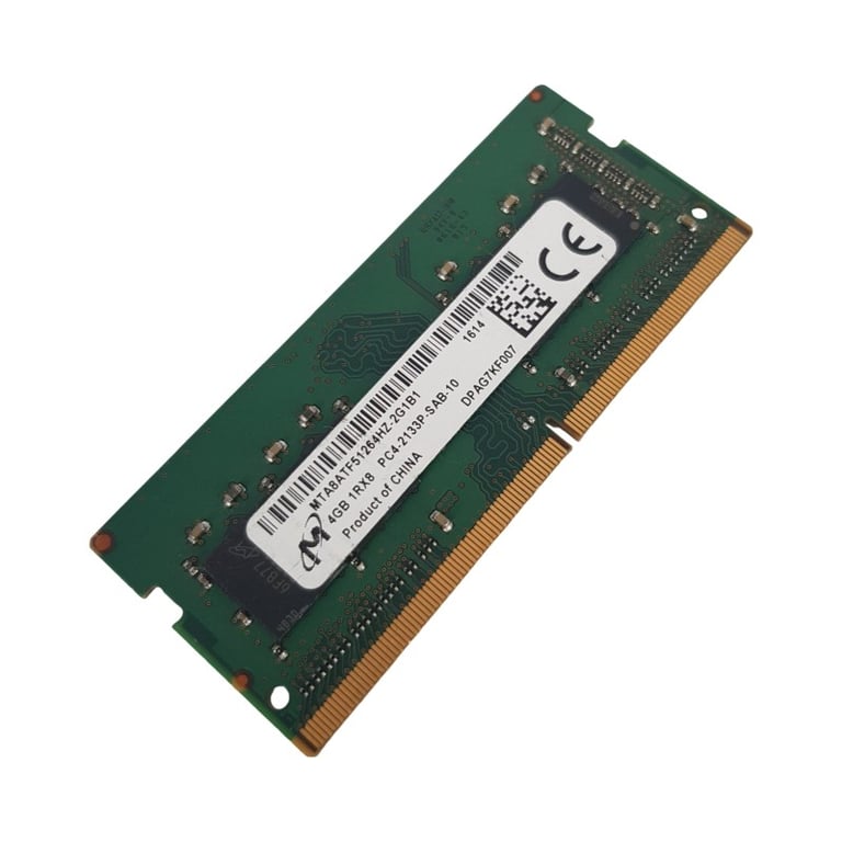 4Go Ram Ddr4 Micron 4Go 1Rx8 Pc4-2133P So-Dimm Mta8Atf51264Hz - Très Bon État