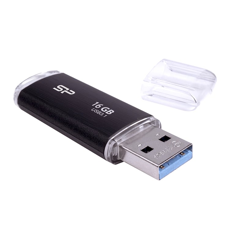 Silicon Power Blaze B02 lecteur USB flash 16 Go USB Type-A 3.2 Gen 1 (3.1 Gen 1) Noir - Neuf