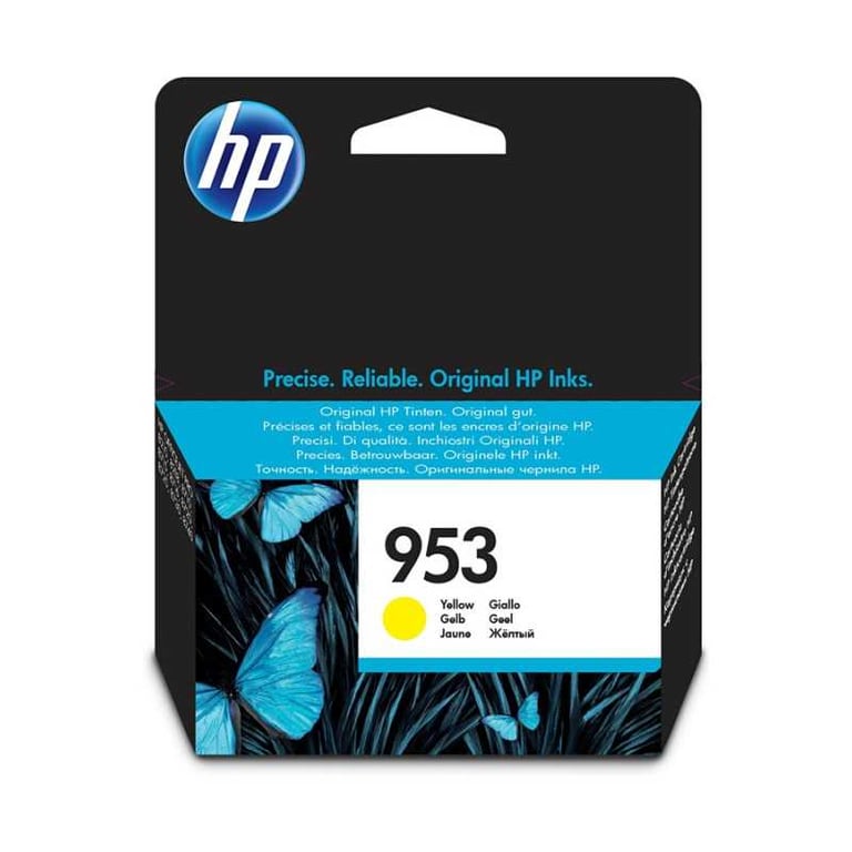 Cartouche d'encre jaune HP 953 authentique F6U14AE pour OfficeJet Pro Encre à pigments 9 ml Noir - Neuf