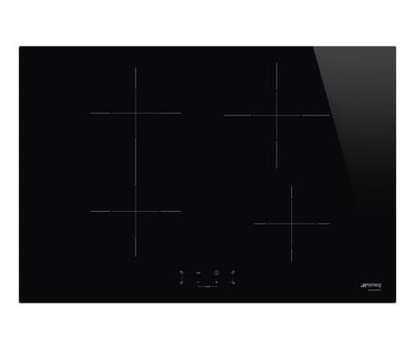 Table de cuisson à induction encastrable Smeg Universal SI1B2742D 75 cm 4 feux Noir - Neuf