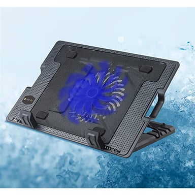 Techly ICOOL-CP12TY sistema de refrigeración para ordenadores portátiles 43,9 cm (17,3'') 1400 rpm Negro