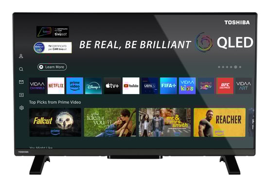Toshiba 32QV2F63DA TV 81,3 cm (32'') Full HD Smart TV Noir 200 cd/m²