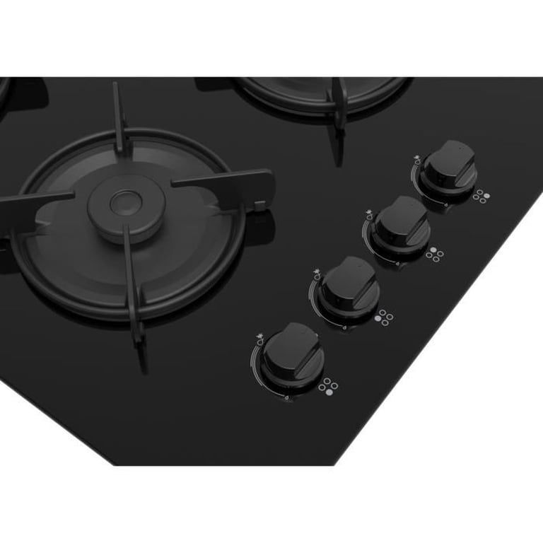 Table De Cuisson Gaz Continental Edison CECTG4VB1 – 4 Foyers Verre Trempé Noir - vue 8