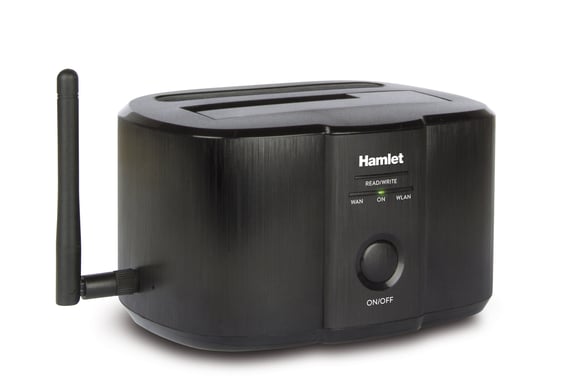 Hamlet HXDDWIFI base de conexión para disco duro Negro