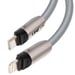 Tour de Cou 2 en 1 avec Câble USB-C vers Lightning Longueur 1.2m Gris