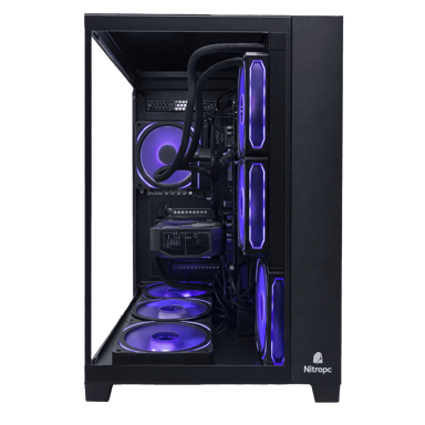 PC Gaming Nitropc Extremo Silver Plus v2 - Intel i7-12700KF, RTX 5060 Ti 16Go, RAM 32GB, M.2 2TB, Windows 11, WiFi, Negro