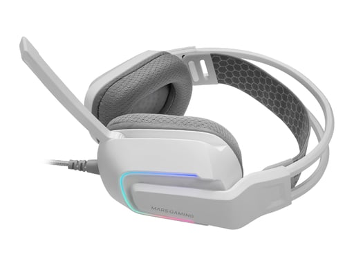 Mars Gaming MH-STRIKEW Casque Avec fil Arceau Blanc