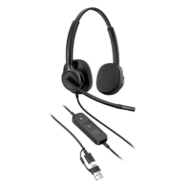 HP Poly Micro-casque filaire USB binaural Mission 425 (en vrac) - Neuf Noir - vue 2