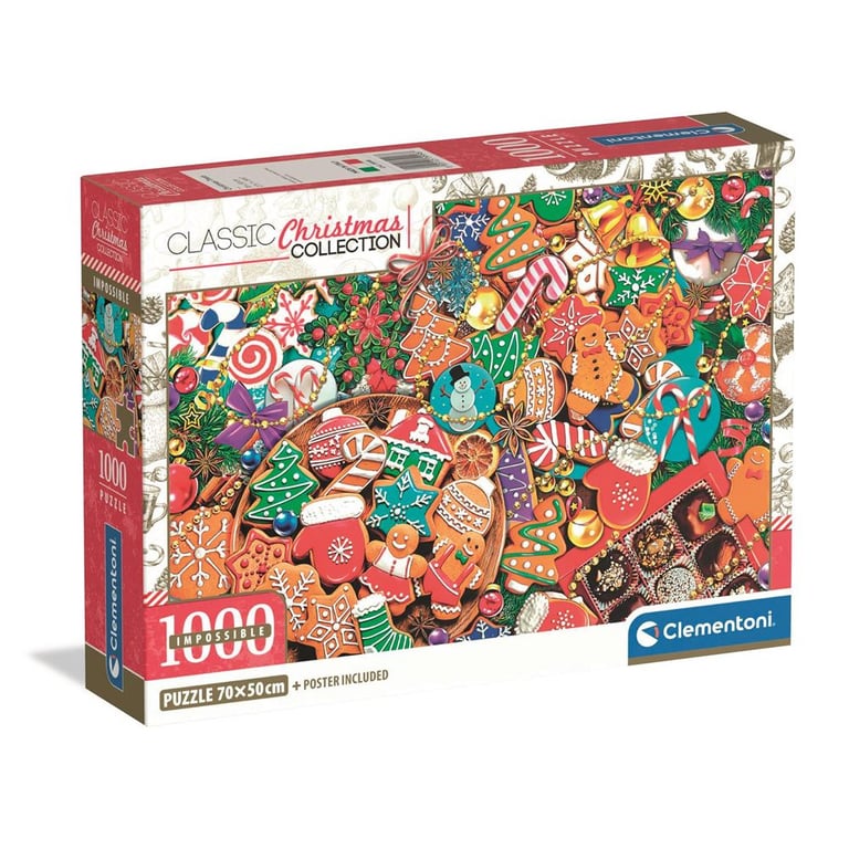 Puzzle 1000 pièces : Impossible Collection de Noël Friandises de Noël Clementoni Puzzles - vue 8