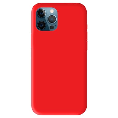 Coque silicone unie Mat Rouge compatible Apple iPhone 12 Pro Max