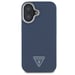 Custodia MagSafe Guess a triangolo granuloso per Apple iPhone 16 - Blu