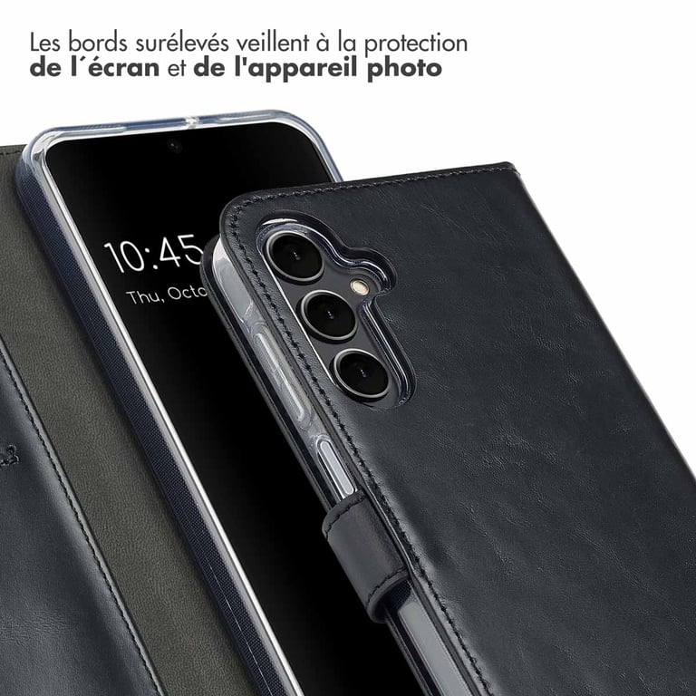 Selencia Étui portefeuille en cuir véritable pour Samsung Galaxy A16 Neuf - vue 8