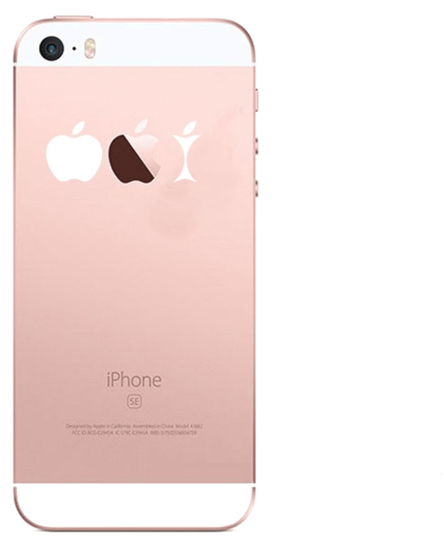 Coque Silicone IPHONE 5/5S/SE Trognon de Pomme Fun APPLE Mange Pomme Transparente Protection Gel Sou