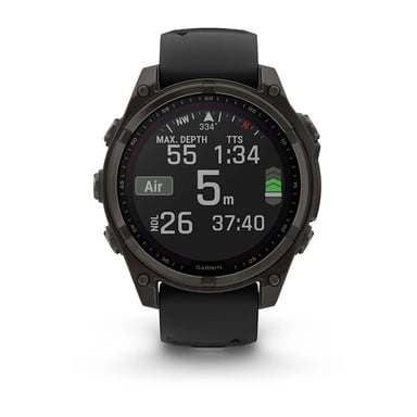 Garmin fenix 8 3,3 cm (1.3'') 51 mm Digital 260 x 260 Pixeles Pantalla táctil Titanio Wifi GPS (satélite)