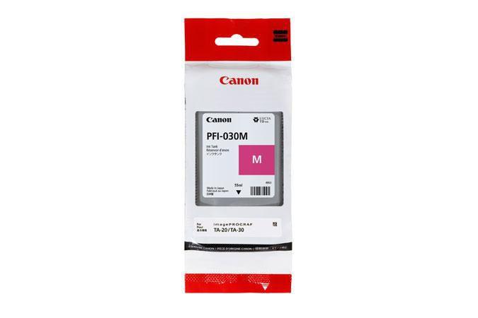 CANON SERBATOIO INCH. MAGENTA PFI-030M SINGOLO (55ml) 3491C001 x TA-20 TA-30 - Neuf