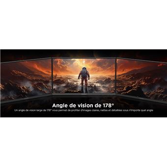Ecran 23 8'' marque Koorui G2411P 1920x1080 IPS 200Hz 1000:1 1ms 350cdm² 2xHDMI Displayport AO VESA HDR 400 75x75 Pied Fixe Inclinable Coloris - vue 4
