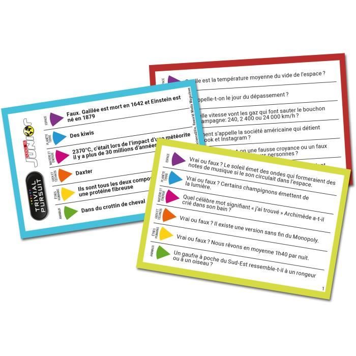 Winning Moves Trivial Pursuit Science et Vie Jeu de société Jeu de Voyage 600 Questions Réponses A partir de Version française - vue 8