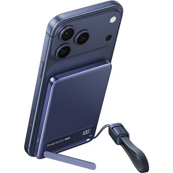 PB MagPro Slim 5K mAh Magnet QI2 +cbl USBC - vue 3