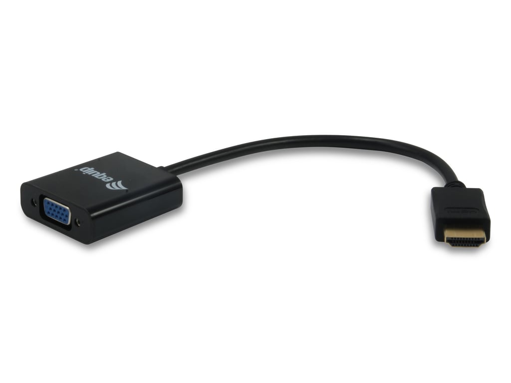 Equip 11903607 câble vidéo et adaptateur HDMI Type A (Standard) VGA (D-Sub) Noir - Neuf