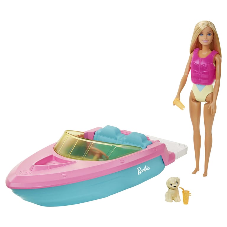 Barbie Hors Bord De Barbie 3 Poupées Avec Chiot Et Accessoires - vue 4