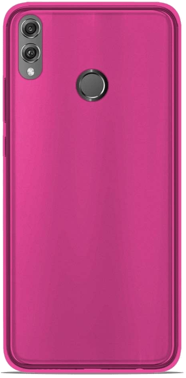 Coque silicone unie compatible Givré Rose Huawei Honor 8X