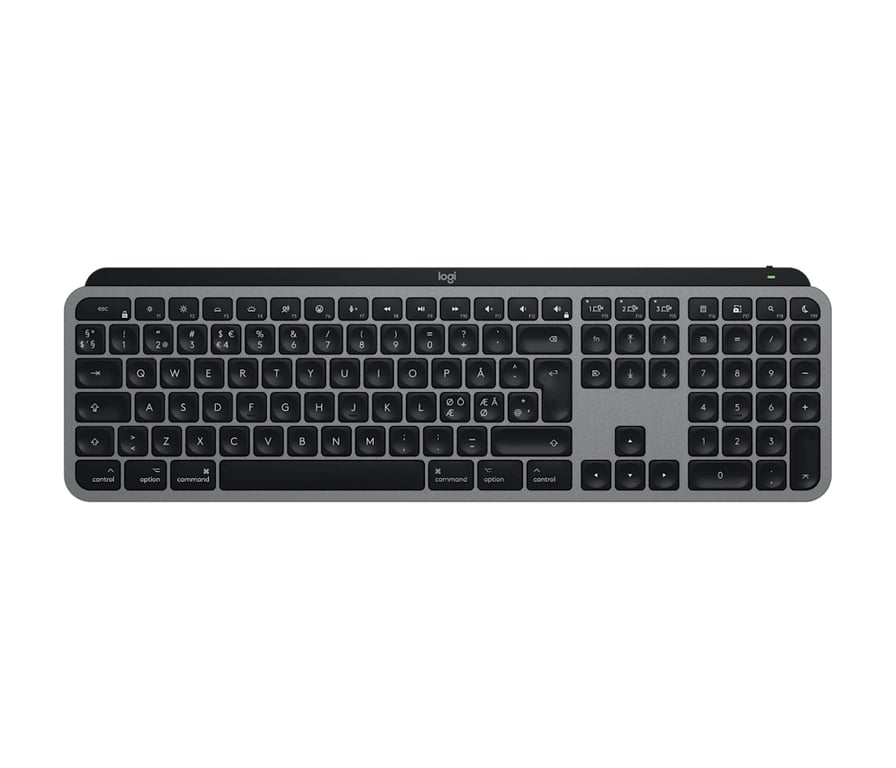 Logitech Master Series MX Keys for Mac Clavier full size rétroéclairé sans fil Bluetooth LE QWERTY Nordique DanoisFinnoisNorvégienSuédois - vue 2