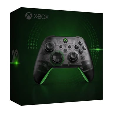 Microsoft Xbox Wireless Controller – 20th Anniversary Special Edition Vert, Gris Bluetooth/USB Manette de jeu Analogique/Numérique Xbox One, Xbox One S, Xbox One X