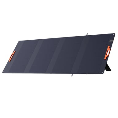 Panel solar plegable OSCAL PM400 SE de 400 W, con células solares monocristalinas de alta eficiencia (24,6 %), superficie de ETFE, salida MC4 y soporte ajustable, ideal para camping y vehículos recreativos.