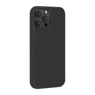 Funda de gel de silicona suave para Apple iPhone 13 Pro Max, negro satinado