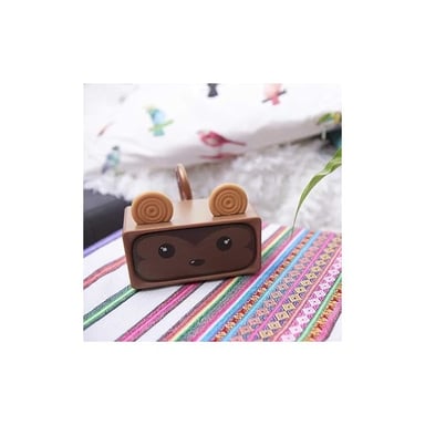 Mob - Adorabile altoparlante - potente baffle Bluetooth con 3+3W (2 altoparlanti), microfono e modalità stereo - durata della batteria da 3 a 5 ore (scimmia)