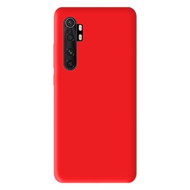 Coque silicone unie Mat Rouge compatible Xiaomi Mi Note 10 Lite