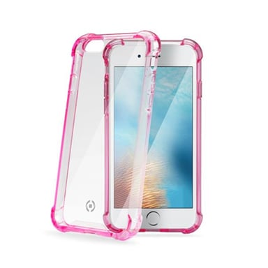 Celly ARMOR800PK funda para teléfono móvil 11,9 cm (4.7'') Rosa, Transparente