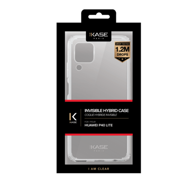 Coque hybride invisible pour Huawei P40 Lite, Transparente