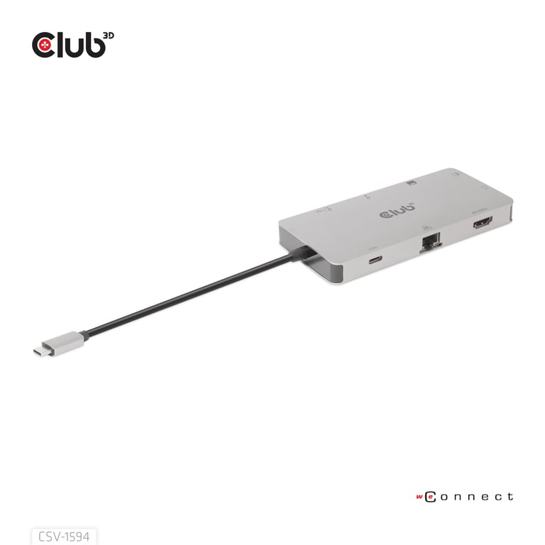 CLUB3D CSV 1594 station d'accueil USB 3.2 Gen 1 3.1 Gen 1 Type C Neuf - vue 3