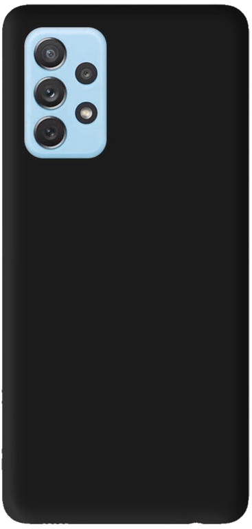 Coque silicone unie compatible Mat Noir Samsung Galaxy A32 4G