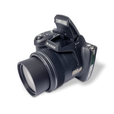 KODAK Pixpro AZ528 - Cámara digital bridge de 16 Mpixel, Zoom óptico 52x, Estabilizador óptico, Pantalla LCD de 3 pulgadas, Video Full HD 1080p, Batería Li-ion - Negro
