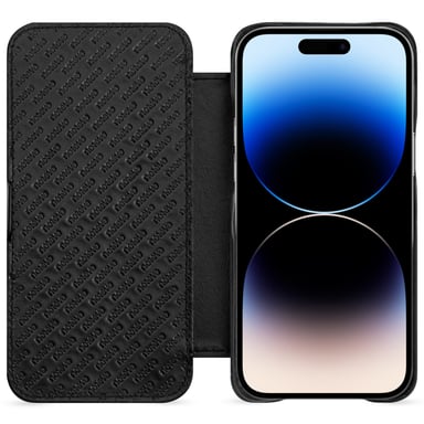 Housse cuir Apple iPhone 15 Pro Max -  - Noir - Cuir grainé