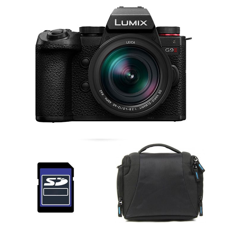 PANASONIC LUMIX G9 II + 12 60 f2.8 4.0 + Sac et Carte SD 4 Go Neuf