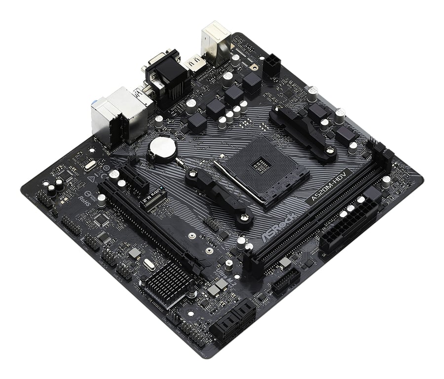 ASRock A520M HDV - vue 3