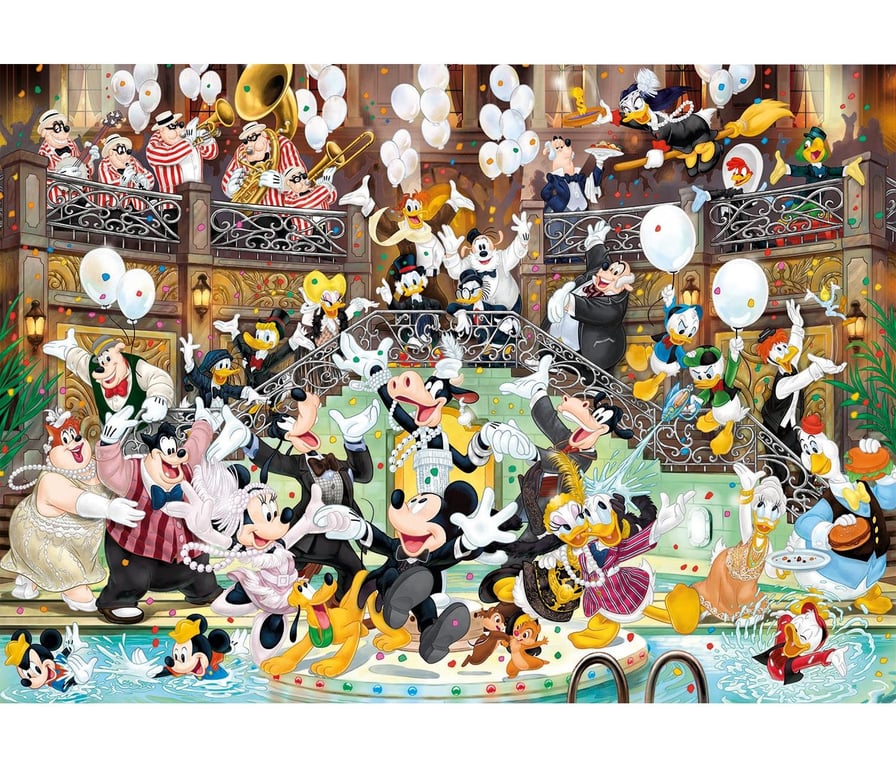 Puzzle 6000 pièces : Disney Gala Clementoni Puzzles - vue 5