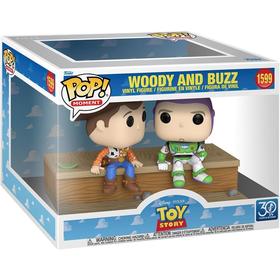 Funko Figurine Pop! - Toy Story - Woody & Buzz - 95 cm - Vinyle de Qualité - Cadeau Idéal - vue 1