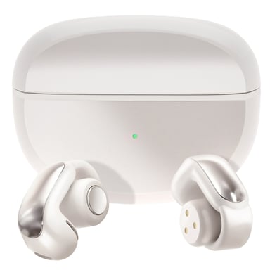 Ecouteurs Bluetooth Clip Oreille Réduction du Bruit Boitier de charge Beige