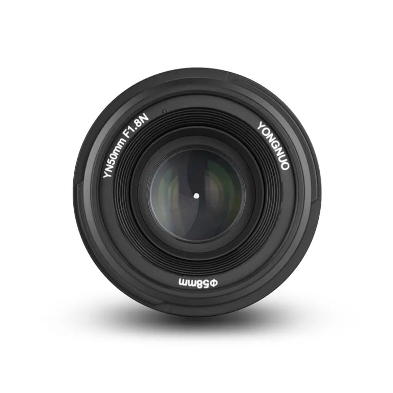 Objectif YongNuo YN 50 mm f1.8 pour Nikon F - vue 2