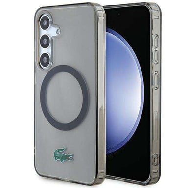 Étui Lacoste pour Samsung S24 S921 noir étui rigide Transparent MagSafe